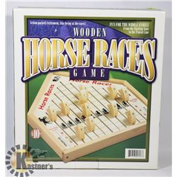 NEW IN BOX WOODEN HORSE RACE GAME