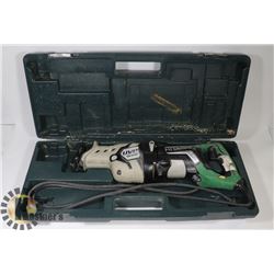 HITACHI RECIPROCATING SAW IN CASE WITH BLADES