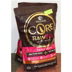 2 BAGS OF CORE WELLNESS GRAIN FREE SMALL BREED