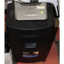 ROYAL COMMERCIAL PAPER SHREDDER- ONE BROKEN WHEEL