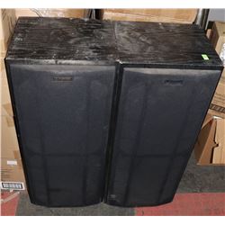 PAIR OF FISHER TOWER SPEAKERS. ELECTRONICS