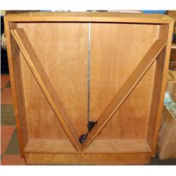 BOOKCASE/MEDIA STORAGE 50"X56" MOVABLE SHELVES.