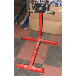 RED AND BLACK ENGINE STAND