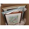 Image 1 : BOX OF FRAMED PICTURES