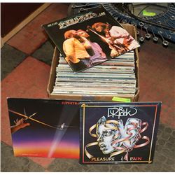 BOX OF ASSORTED POP AND ROCK RECORDS