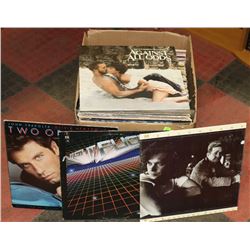 BOX OF ASSORTED POP AND ROCK RECORDS