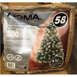 NOMA 6 1/2' PRELIT PINE CHRISTMAS TREE