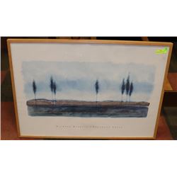 RICHARD BARRETT SOUTHERN TREES PRINT 40 X 28 1/2