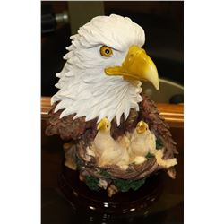 NEW BALD EAGLE WITH CHICKS BUST 8"