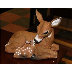 NEW DEER AND FAWN STATUE 9"