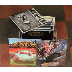BOX OF ASSORTED POP AND ROCK RECORDS