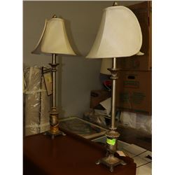 LOT OF 2 DÉCOR LAMPS 34"H