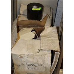 4 BOXES POLYKEN 4" BLACK PIPE TAPE  12 PER BOX