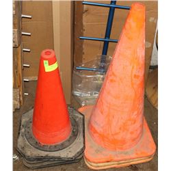 LOT OF 7 TRAFFIC CONES