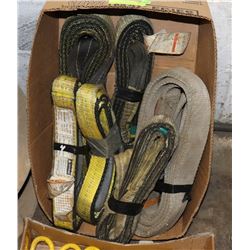 BOX OF 7 HEAVY DUTY INDUSTRIAL PULL STRAPS