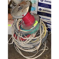 LARGE LOT OF ELECTRICAL WIRE.