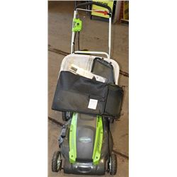 GREENWORKS ELECTRIC LAWN MOWER