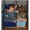 Image 1 : PALLET OF ESTATE MISC INCLUDING BENCH