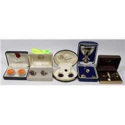 COLLECTION OF VINTAGE CUFF LINKS.