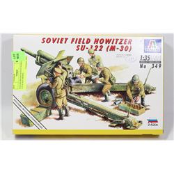 ITALERI BRAND SOVIET HOWITZER 1:35 SCALE MODEL.