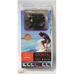 NEW 1080P SPORTS ACTION CAM WITH MOUNTS ON CHOICE