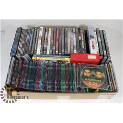 BOX W/OVER 135 DVD MOVIES - ELECTRONICS