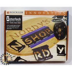 41 PIECE LETTER SET FOR ROUTER NEW