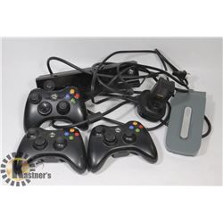 BOX W/XBOX CORDLESS CONTROLLERS,