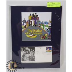 THE BEATLES FIRST DAY COVER STAMP & POSTER