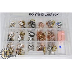 FLAT OF ASSORTED RINGS.