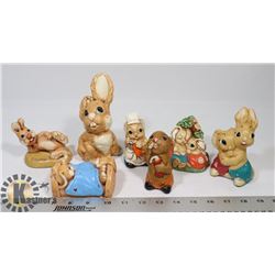 A CLAN OF 7 ENGLISH RABBITS.