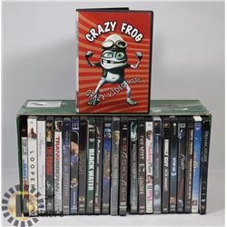 BOX OF DVD MOVIES