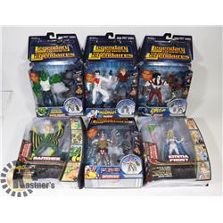 LOT OF SIX SEALED TOY FIGURES