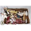 Image 1 : FLAT OF ASSORTED FIGURINES  & DOLLS