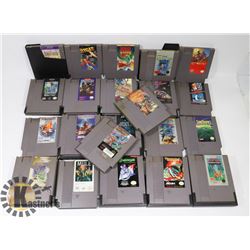 22 ASSORTED NINTENDO GAMES.