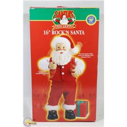 16" ROCKIN SANTA WITH SPEAKER.