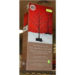 NEW SET OF 2 LED TABLETOP LIGHTED TREES