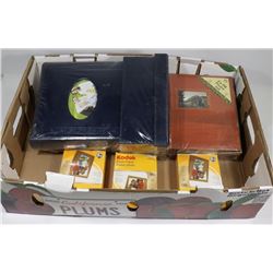FLAT WITH PHOTO ALBUMS, KODAK PHOTO PAPER