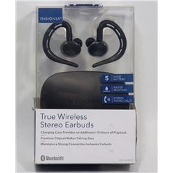 TRUE WIRELESS BLUETOOTH EARBUDS W/ CHARGING CASE
