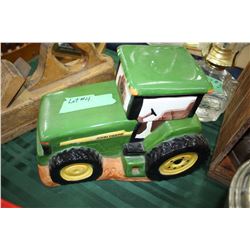 "John Deere" Tractor Cookie Jar