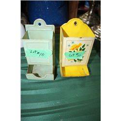 Two Matchbox Holders