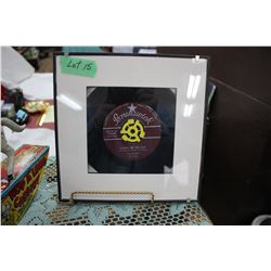 Framed 45 Record - "That'll Be the Day" by the Crickets