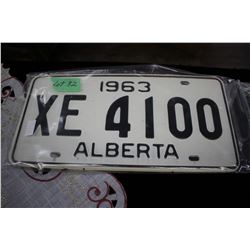 Pair of 1963 License Plates
