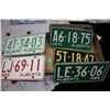 Image 1 : Assorted License Plates - 1965, 1967, 1968, 1969, 1970, 1973 (9)