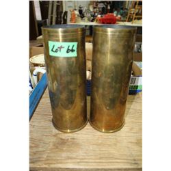 Two Shell Casings - 76mm (1981)