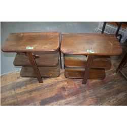 Two - 3 Tier End Tables