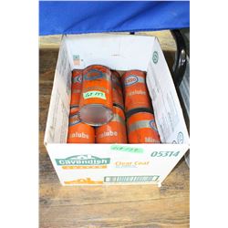 6 Full Oil Cans - Esso #30 and 1 Empty Can