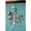 Image 1 : Lot of 5 Animal Traps - (2) #1; (2) with Spring Assist & (1) Cona Bear
