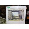 Image 1 : Print - 'Barn at Baptiste' by Alfred Joseph Casson (Group of 7 Artist) w/Certificate of Authenticity