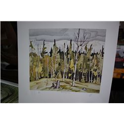 Print - 'Near Parry Sound' by Alfred Joseph Casson (Group of 7 Artist) w/Certificate of Authenticity